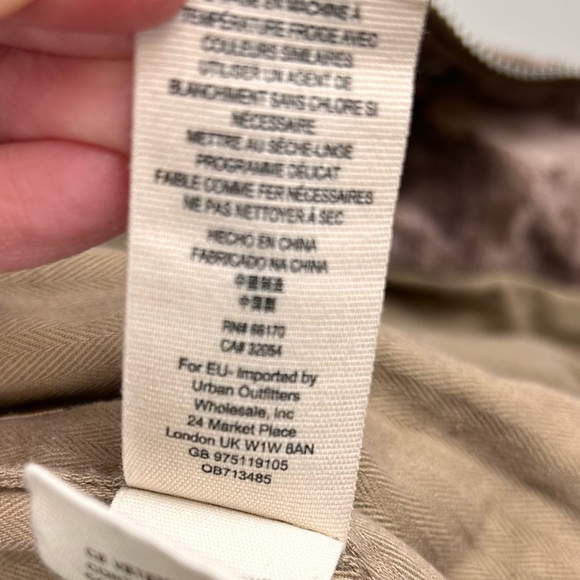 Free People Velvet Trucker Jacket size XS/S crushed velvet oversized mauve tan - Picture 11 of 14